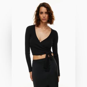 Wilfred (aritzia) All Tied Up Wrap Long sleeve Sweater